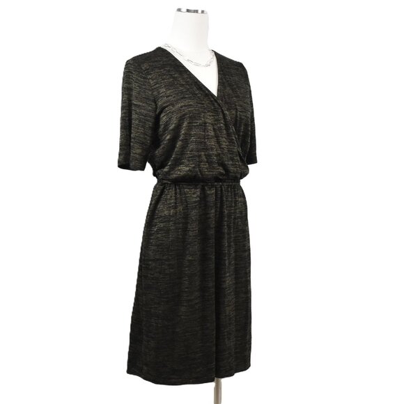 Apt. 9 Black Striated Dress Size Large - Picture 1 of 7
